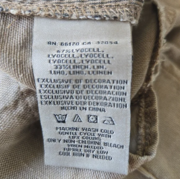 Marrakesh Anthropologie Linen Lyocel Pants Size 25 - Picture 9 of 9